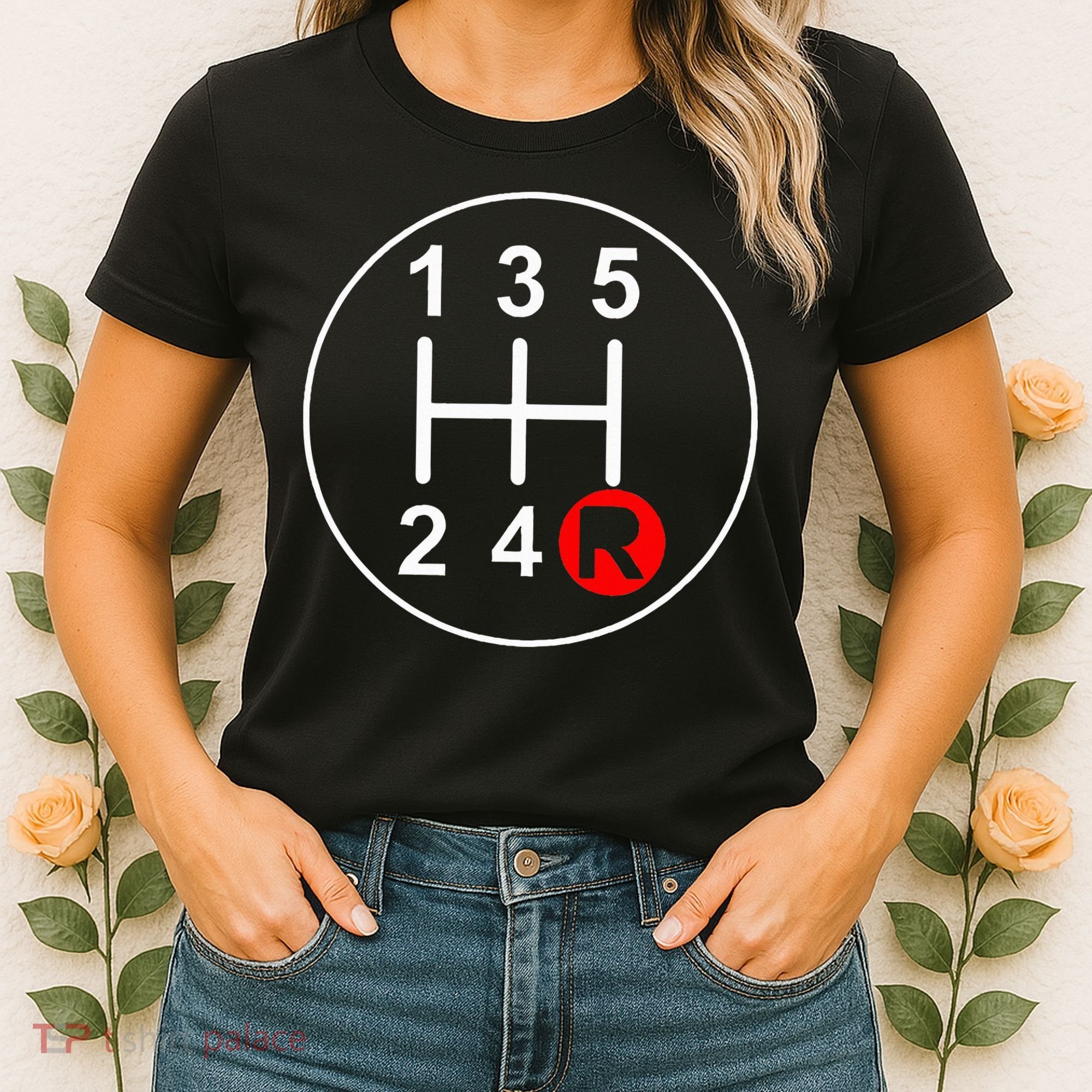 5 Speed Manual Transmission Stick Shift Car Enthusiast Women's T-Shirt
