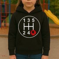 5 Speed Manual Transmission Stick Shift Car Enthusiast Kids Hoodie thumb 3