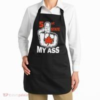 51st State My Ast Middlefinger Funny Canada Flag Patriotic Apron thumb 2