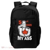 51st State My Ast Middlefinger Funny Canada Flag Patriotic Backpack thumb 0