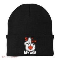 51st State My Ast Middlefinger Funny Canada Flag Patriotic Beanie thumb 0