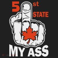 51st State My Ast Middlefinger Funny Canada Flag Patriotic Beanie thumb 2