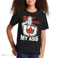 51st State My Ast Middlefinger Funny Canada Flag Patriotic Kids T-Shirt thumb 2