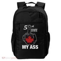 51 St State My Ass Funny Canada Middle Finger Backpack thumb 0