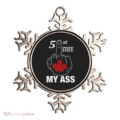 51 St State My Ass Funny Canada Middle Finger Ornament