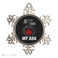 51 St State My Ass Funny Canada Middle Finger Ornament thumb 0
