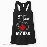 51 St State My Ass Funny Canada Middle Finger Women's Tank Top thumb 0