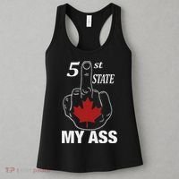 51 St State My Ass Funny Canada Middle Finger Women's Tank Top thumb 3