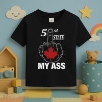 51 St State My Ass Funny Canada Middle Finger Toddler T-Shirt thumb 3