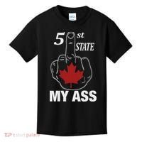 51 St State My Ass Funny Canada Middle Finger Kids T-Shirt thumb 0