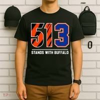 513 Stands With Buffalo Love For 3 Pray For Damar T-Shirt thumb 6