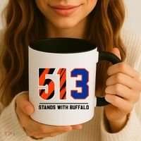 513 Stands With Buffalo Love For 3 Pray For Damar Coffee Mug thumb 3