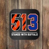 513 Stands With Buffalo Love For 3 Pray For Damar Coaster thumb 0