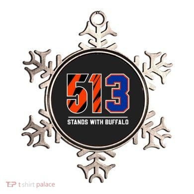 513 Stands With Buffalo Love For 3 Pray For Damar Ornament