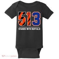 513 Stands With Buffalo Love For 3 Pray For Damar Baby Bodysuit thumb 0