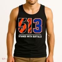 513 Stands With Buffalo Love For 3 Pray For Damar Tank Top thumb 3