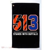 513 Stands With Buffalo Love For 3 Pray For Damar Golf Towel thumb 0