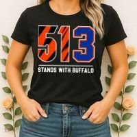 513 Stands With Buffalo Love For 3 Pray For Damar Women's T-Shirt thumb 2