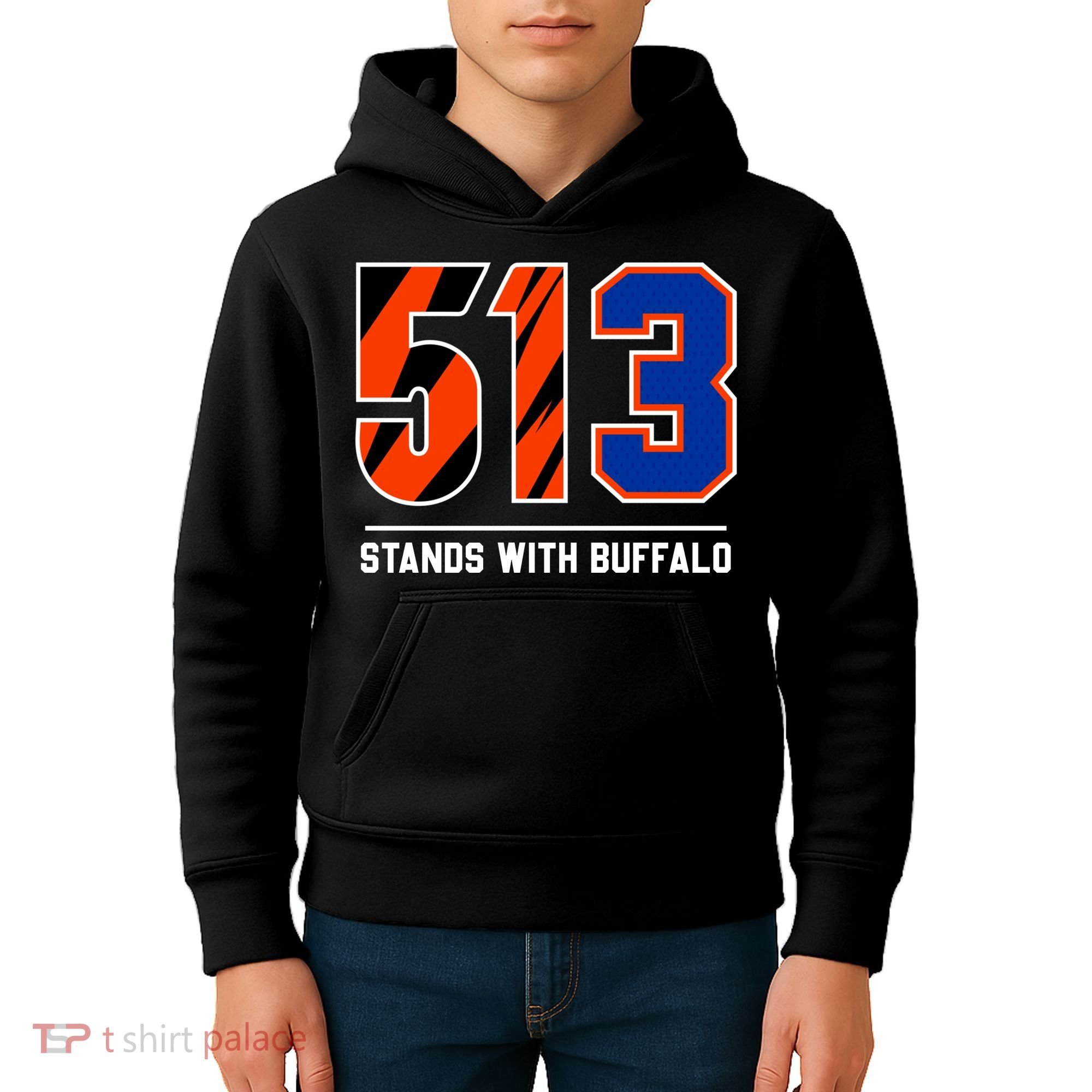 513 Stands With Buffalo Love For 3 Pray For Damar Kids Hoodie
