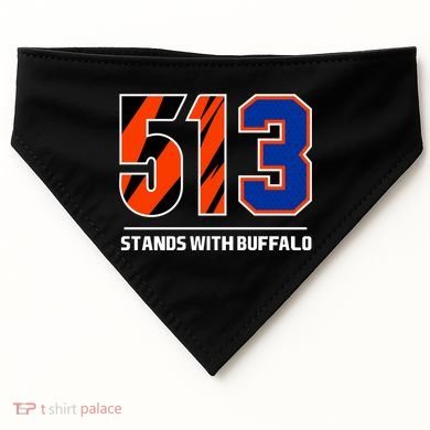 513 Stands With Buffalo USA-Made Doggie Bandana