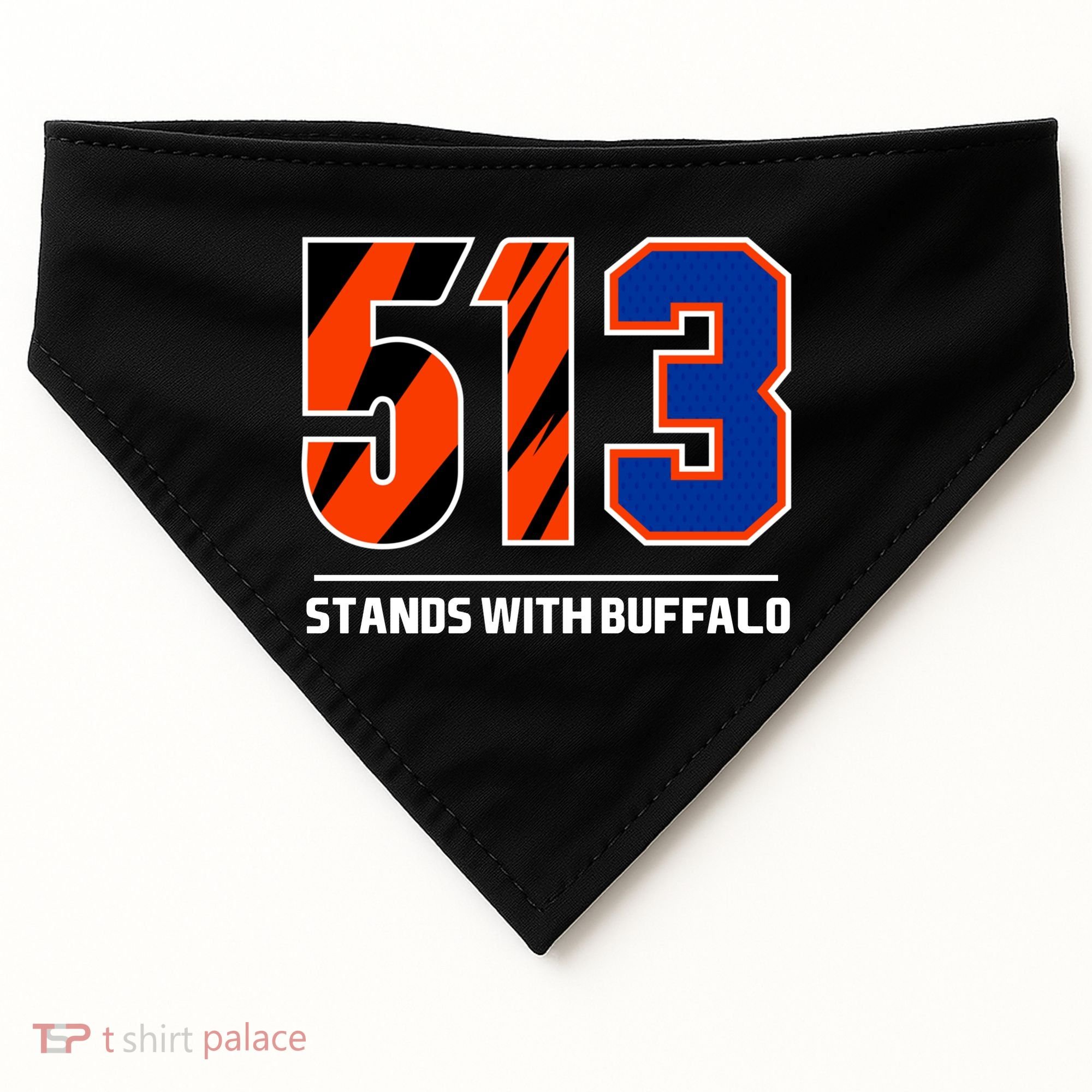 513 Stands With Buffalo USA-Made Doggie Bandana