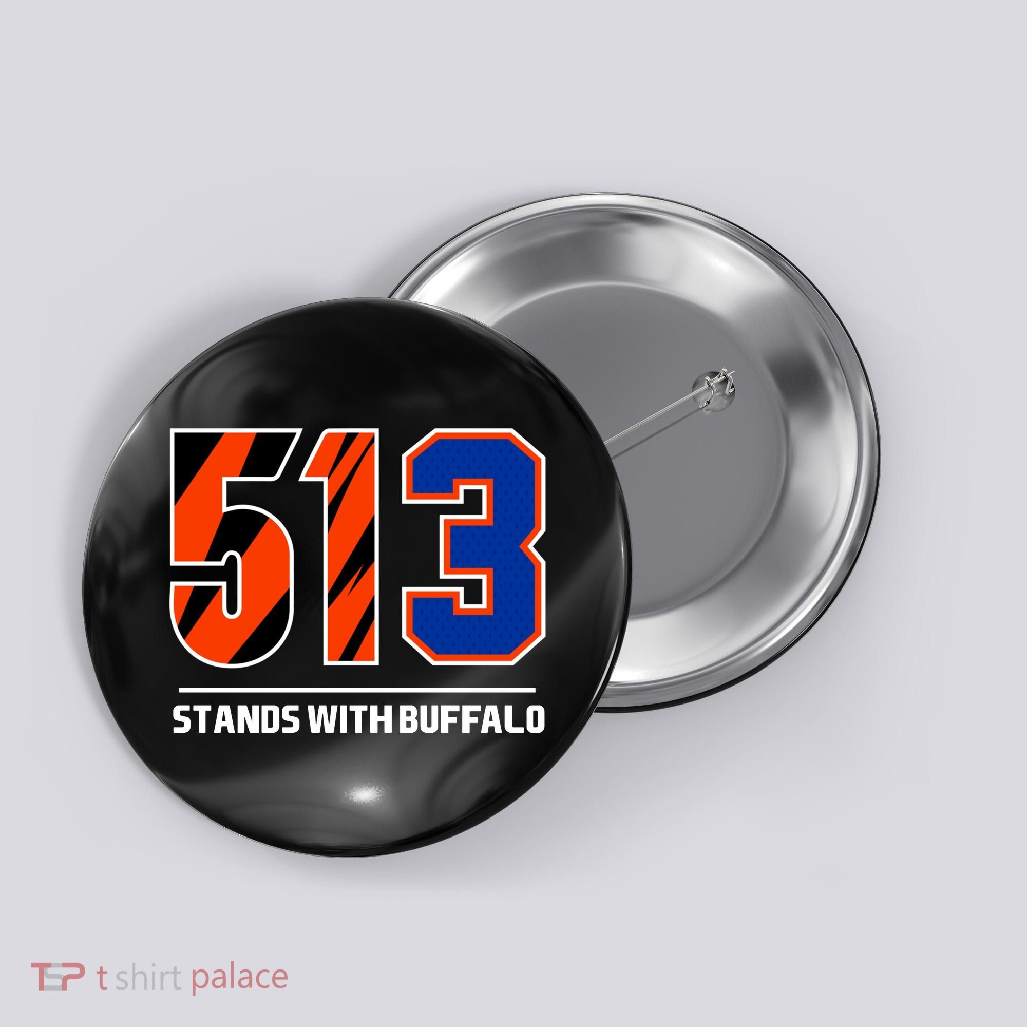 513 Stands With Buffalo Button