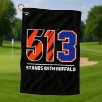 513 Stands With Buffalo Golf Towel thumb 1