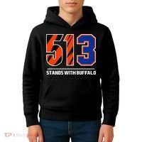 513 Stands With Buffalo Kids Hoodie thumb 4