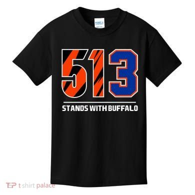 513 Stands With Buffalo Kids T-Shirt