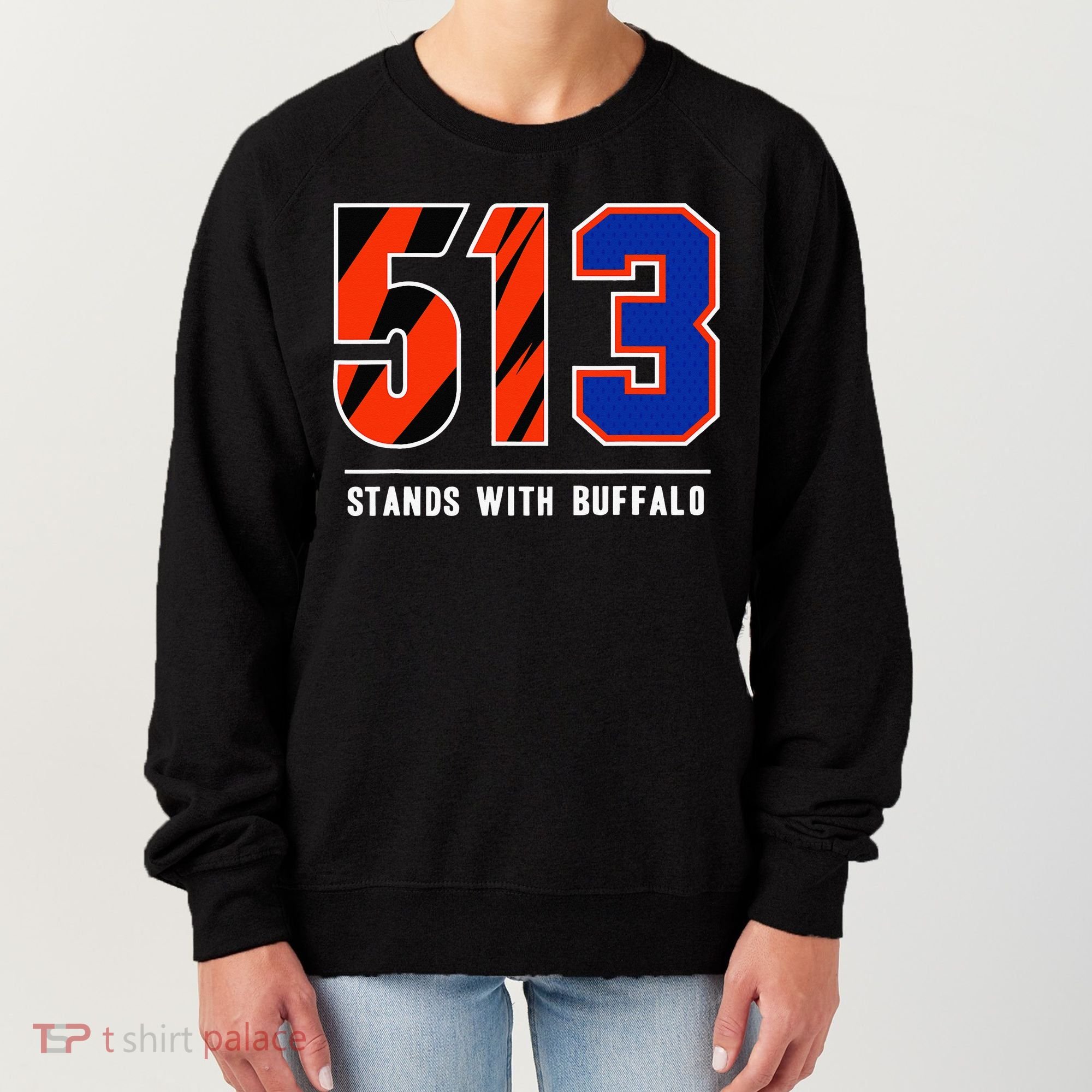 513 Stands With Buffalo Gift Women's Sweatshirt