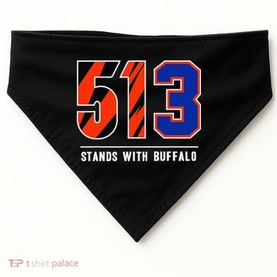 513 Stands With Buffalo Gift USA-Made Doggie Bandana