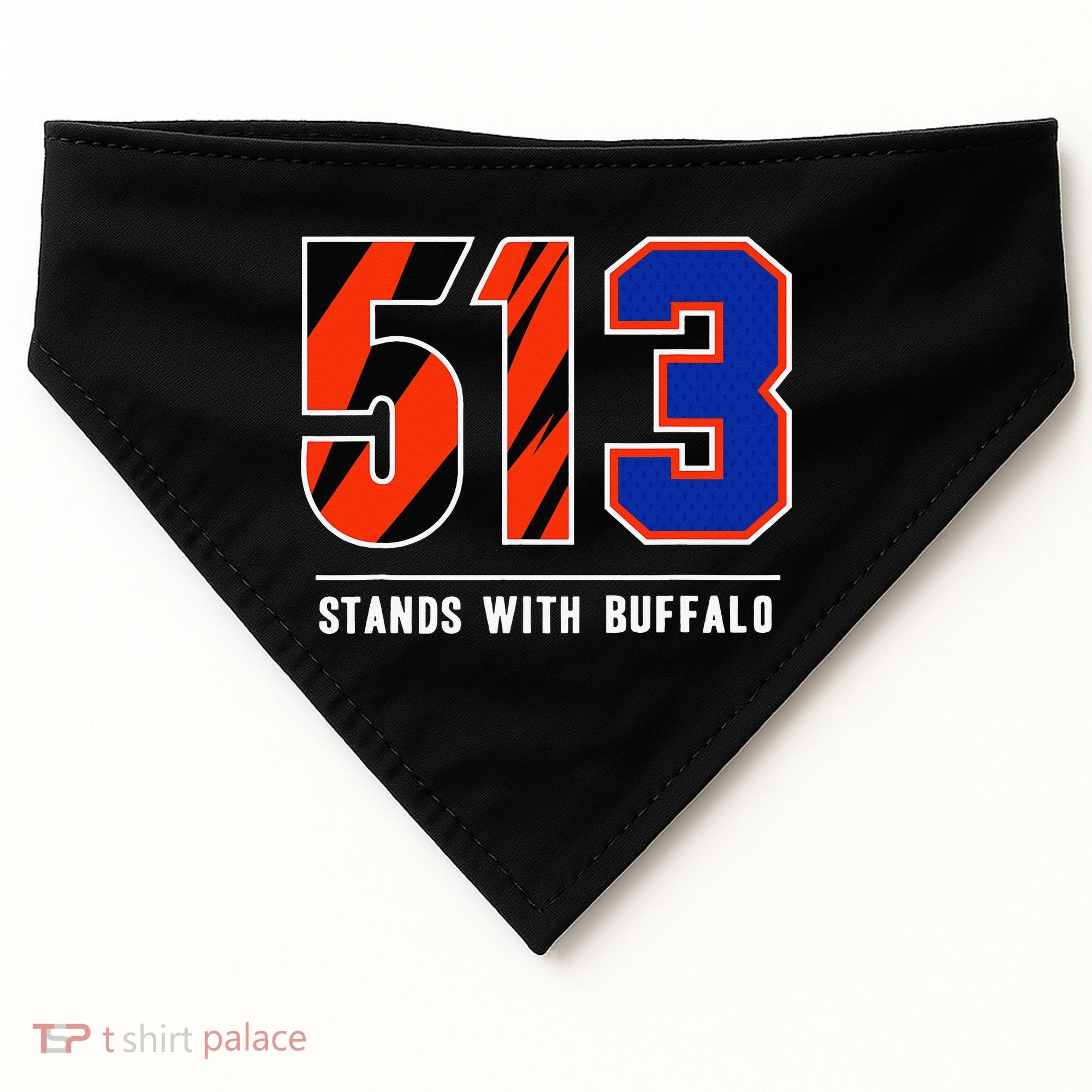 513 Stands With Buffalo Gift USA-Made Doggie Bandana