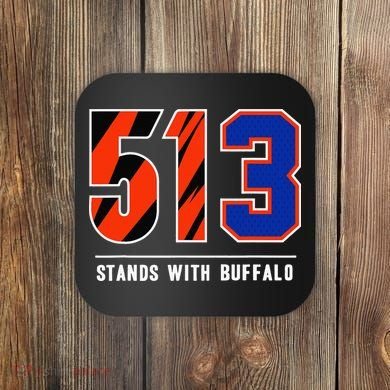 513 Stands With Buffalo Gift Coaster