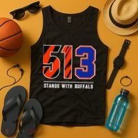 513 Stands With Buffalo Gift Tank Top thumb 4
