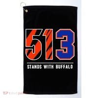 513 Stands With Buffalo Gift Golf Towel thumb 0