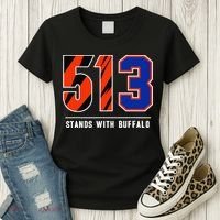 513 Stands With Buffalo Gift Women's T-Shirt thumb 3