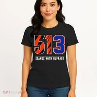 513 Stands With Buffalo Gift Women's T-Shirt thumb 4