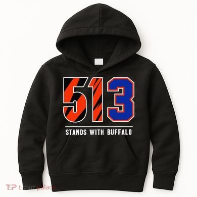 513 Stands With Buffalo Gift Kids Hoodie