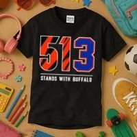 513 Stands With Buffalo Gift Kids T-Shirt thumb 3