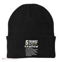 5 Things Grandpa Pawpaw Beanie thumb 0