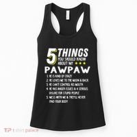 5 Things Grandpa Pawpaw Women's Tank Top thumb 0