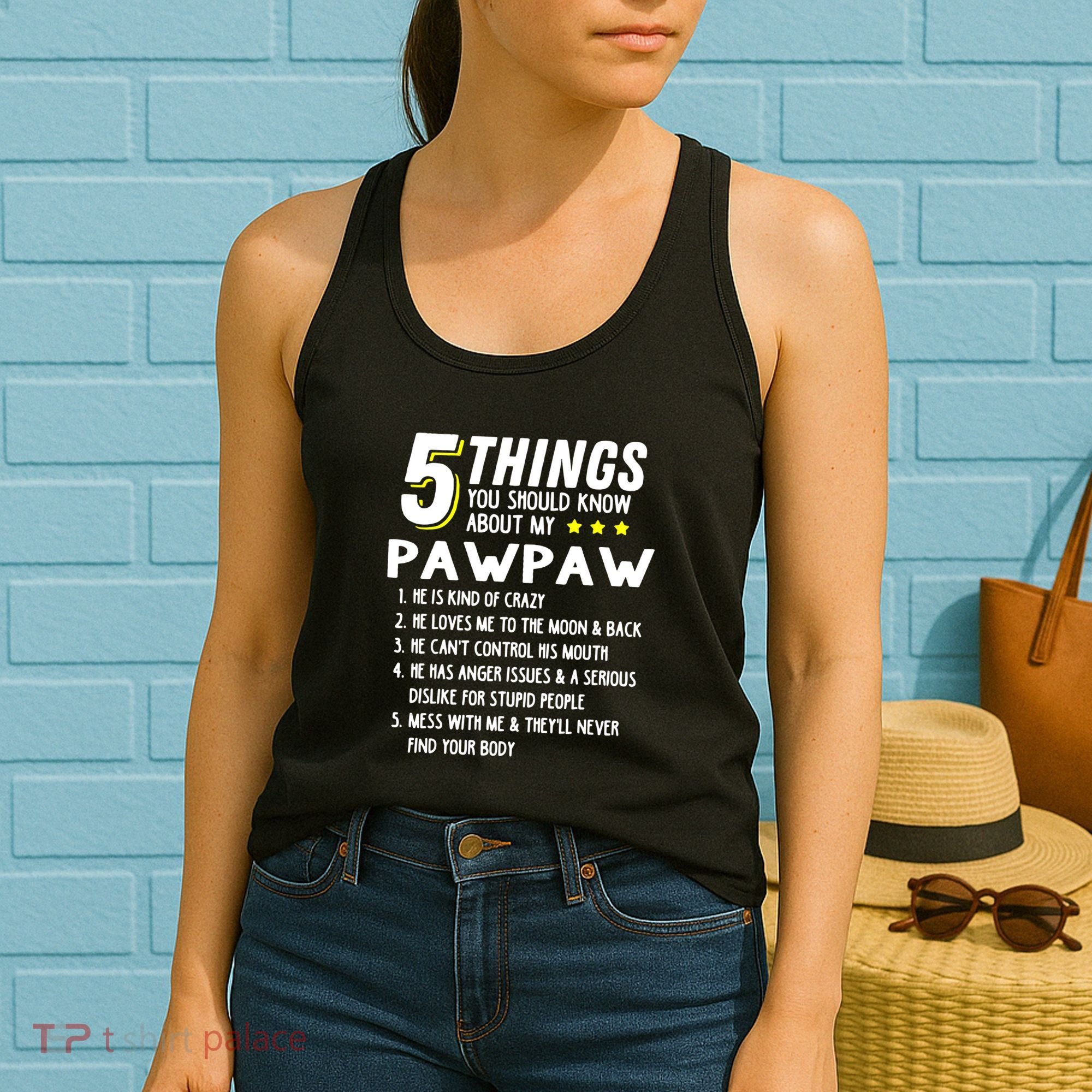 5 Things Grandpa Pawpaw Women's Tank Top