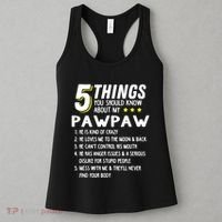 5 Things Grandpa Pawpaw Women's Tank Top thumb 3