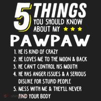 5 Things Grandpa Pawpaw Hat thumb 2