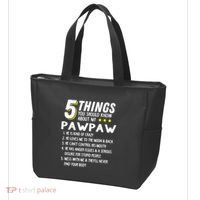 5 Things Grandpa Pawpaw Tote Bag thumb 3