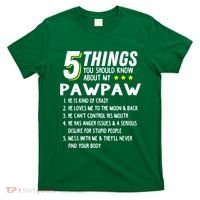5 Things Grandpa Pawpaw T-Shirt thumb 0