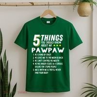 5 Things Grandpa Pawpaw T-Shirt thumb 2