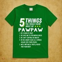 5 Things Grandpa Pawpaw T-Shirt thumb 5