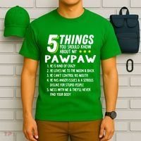 5 Things Grandpa Pawpaw T-Shirt thumb 6