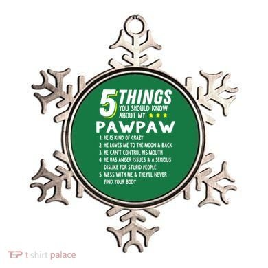 5 Things Grandpa Pawpaw Ornament